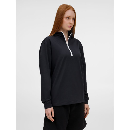 Свитшот на молнии Morfiss, черный Свитшот на молнии Morfiss, черный