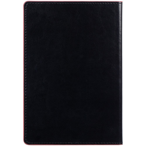 Ежедневник Alanis, недатированный, черный с красным
