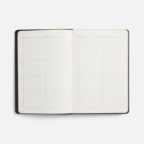 Ежедневник Alanis, недатированный, черный с желтым Ежедневник Alanis, недатированный, черный с желтым