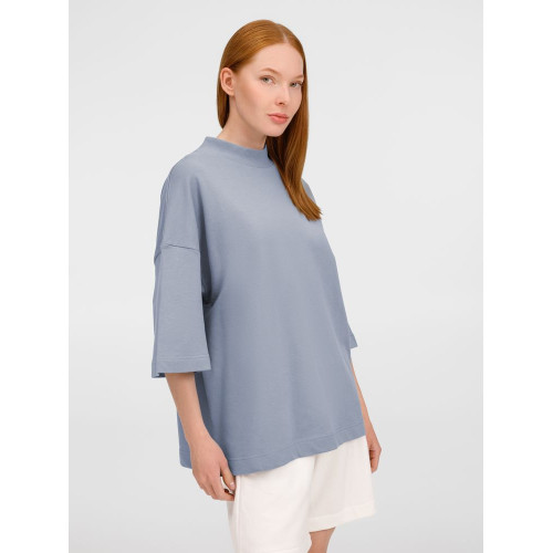 Футболка оверсайз унисекс T9, серая Футболка оверсайз унисекс T9, серая