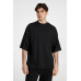 Футболка оверсайз унисекс T9, черная Футболка оверсайз унисекс T9, черная