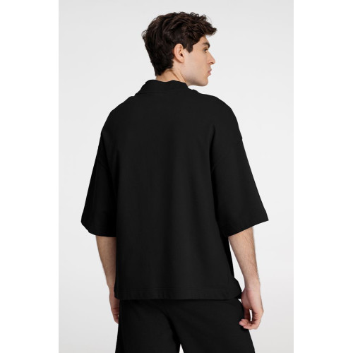 Футболка оверсайз унисекс T9, черная Футболка оверсайз унисекс T9, черная