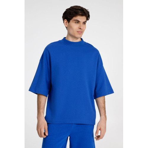 Футболка оверсайз унисекс T9, синяя Футболка оверсайз унисекс T9, синяя