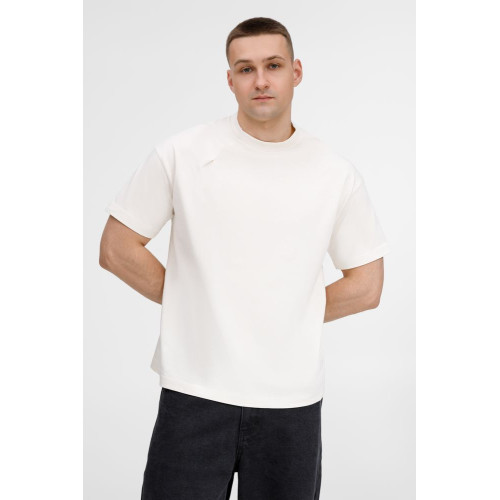 Футболка оверсайз унисекс Sinkopa, молочно-белая Футболка оверсайз унисекс Sinkopa, молочно-белая