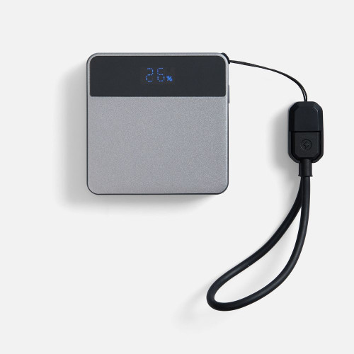 Внешний аккумулятор с беспроводной зарядкой Aura Power, серый