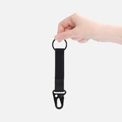 Брелок с карабином Manlig, черный Брелок с карабином Manlig, черный