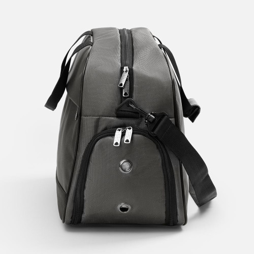 Спортивная сумка Atlantes, серая с черным Спортивная сумка Atlantes, серая с черным