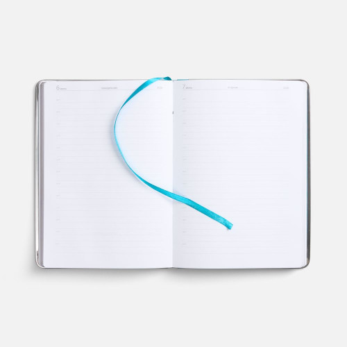 Ежедневник Metal Frame на заказ, датированный, бирюзовый