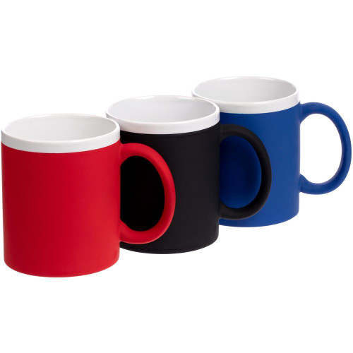 Кружка StopSpot с покрытием софт-тач, синяя Кружка StopSpot с покрытием софт-тач, синяя