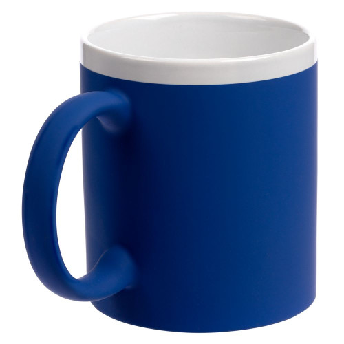 Кружка StopSpot с покрытием софт-тач, синяя Кружка StopSpot с покрытием софт-тач, синяя