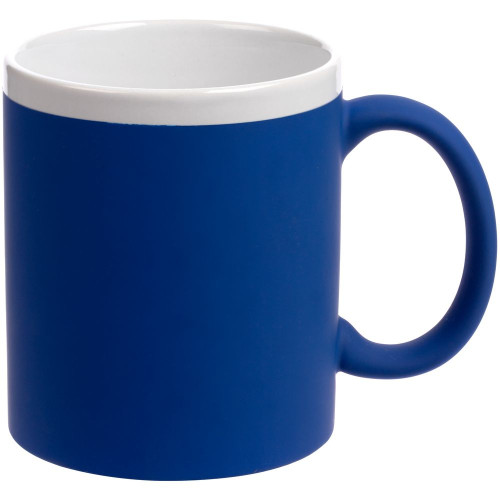 Кружка StopSpot с покрытием софт-тач, синяя Кружка StopSpot с покрытием софт-тач, синяя