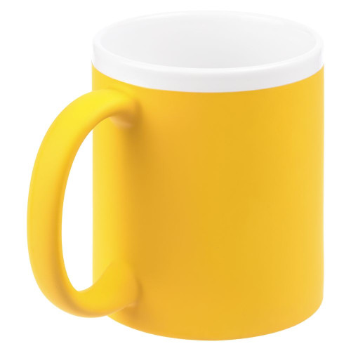 Кружка StopSpot с покрытием софт-тач, желтая Кружка StopSpot с покрытием софт-тач, желтая