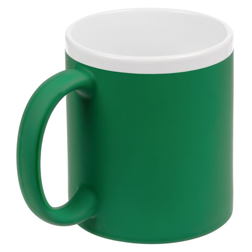 Кружка StopSpot с покрытием софт-тач, зеленая Кружка StopSpot с покрытием софт-тач, зеленая