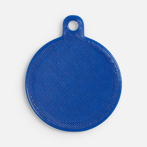 Подвеска Round, 3D-печать, синяя
