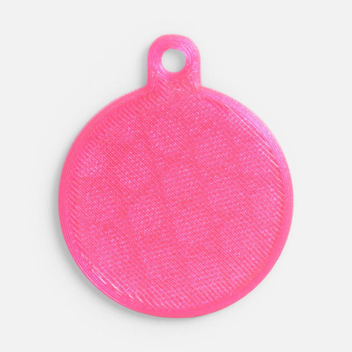 Подвеска Round, 3D-печать, розовая