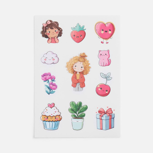 Стикерпак бумажный Thematic, для девочек Стикерпак бумажный Thematic, для девочек