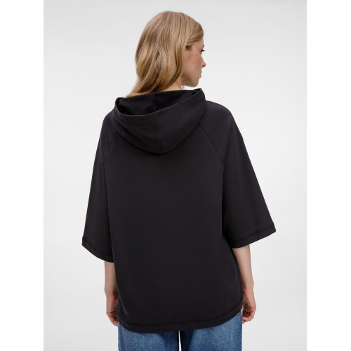 Футболка оверсайз унисекс с капюшоном Neofit, черная Футболка оверсайз унисекс с капюшоном Neofit, черная