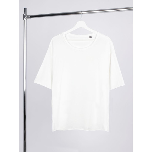 Футболка оверсайз унисекс Vozduh, молочно-белая Футболка оверсайз унисекс Vozduh, молочно-белая