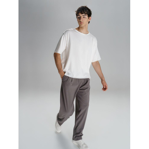 Футболка оверсайз унисекс Vozduh, молочно-белая Футболка оверсайз унисекс Vozduh, молочно-белая