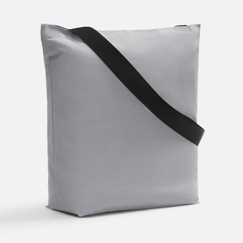 Шопер B5, серый с широкими черными ручками Шопер B5, серый с широкими черными ручками