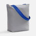 Шопер B5, серый с широкими синими ручками Шопер B5, серый с широкими синими ручками