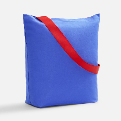 Шопер B5, синий с широкими красными ручками Шопер B5, синий с широкими красными ручками