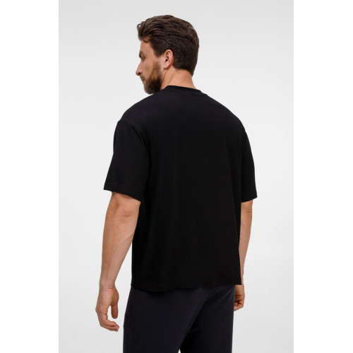 Футболка оверсайз унисекс Lavinia, черная Футболка оверсайз унисекс Lavinia, черная