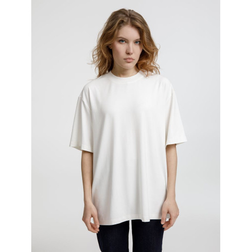 Футболка оверсайз унисекс Lavinia, белая Футболка оверсайз унисекс Lavinia, белая