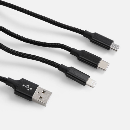 Кабель Triple Charge в футляре ver.2, черный