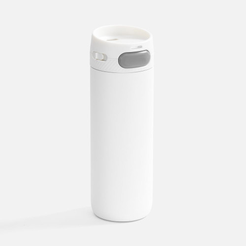 Термостакан X1 с цветной кнопкой, белый с серым Термостакан X1 с цветной кнопкой, белый с серым