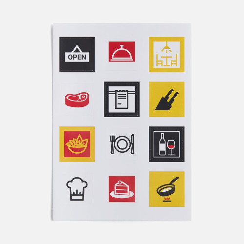 Стикерпак бумажный Industry, кафе Стикерпак бумажный Industry, кафе