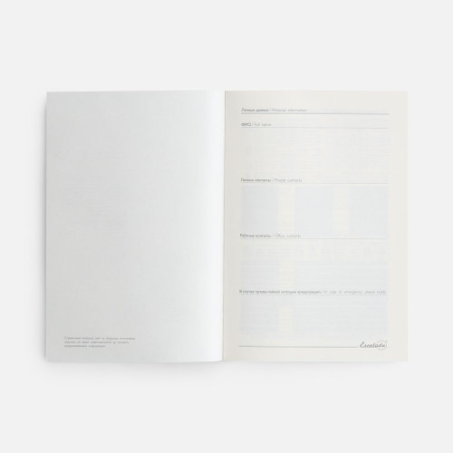 Ежедневник-органайзер Clean Slate, недатированный, синий