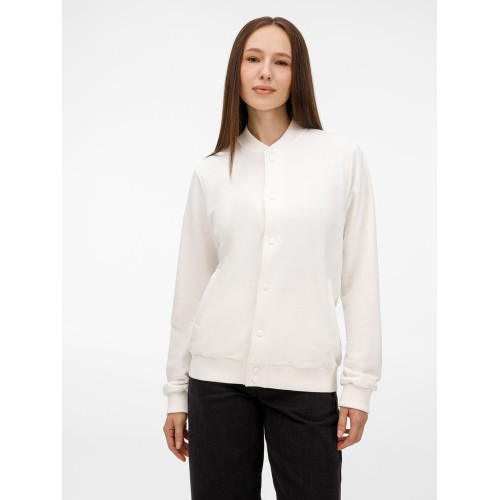 Бомбер унисекс Nuppu, молочно-белый Бомбер унисекс Nuppu, молочно-белый