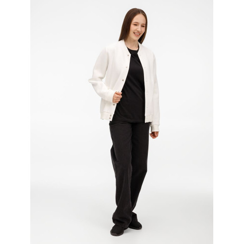 Бомбер унисекс AtmosWear, молочно-белый Бомбер унисекс AtmosWear, молочно-белый