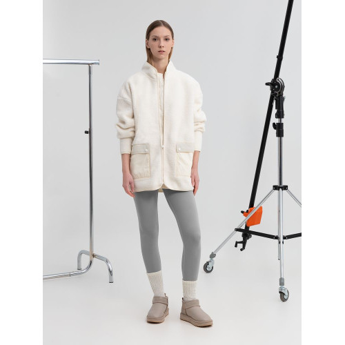 Куртка унисекс Oblako, молочно-белая