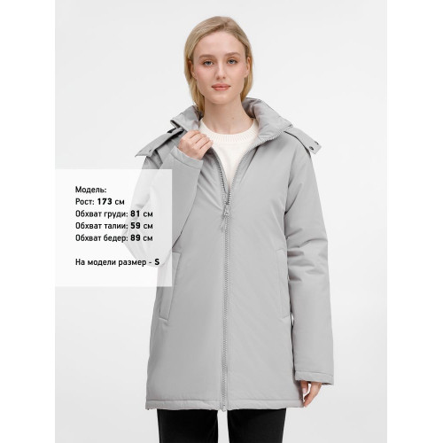 Куртка-парка унисекс Sfera, светло-серая