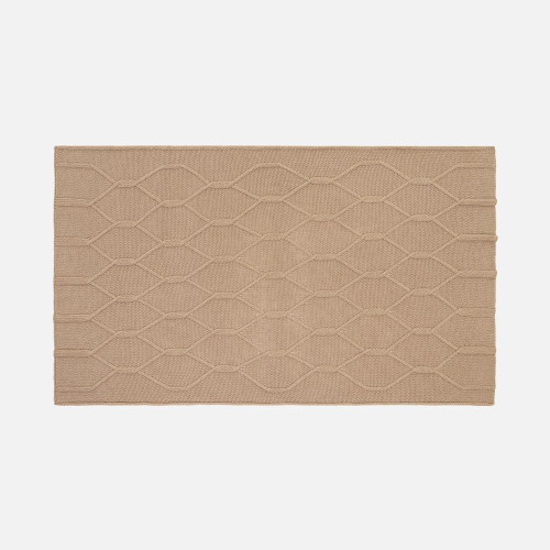 Плед Curve Verve, бежевый меланж