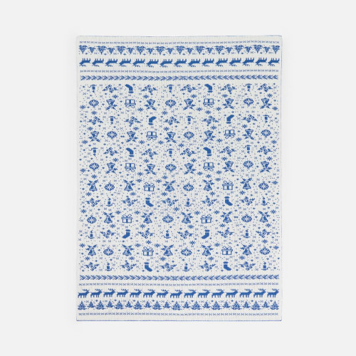 Плед Holidale, синий с молочным Плед Holidale, синий с молочным