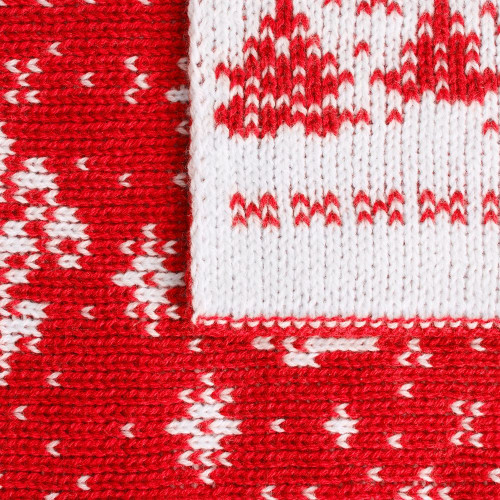 Плед Holidale, красный с молочным Плед Holidale, красный с молочным