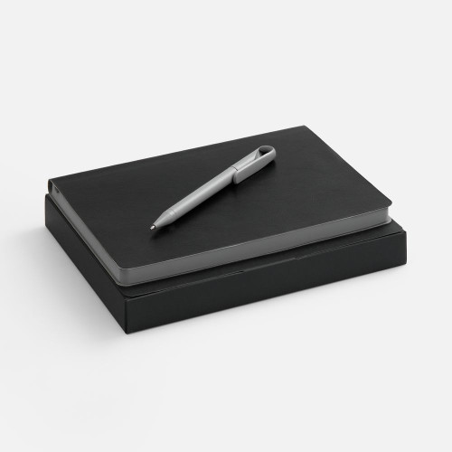 Набор Doppio, черный с серым Набор Doppio, черный с серым