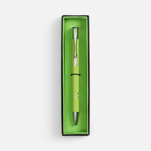 Ручка шариковая Keskus Soft Touch в футляре, зеленое яблоко Ручка шариковая Keskus Soft Touch в футляре, зеленое яблоко