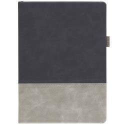 Ежедневник Horizon, недатированный, серый с черным