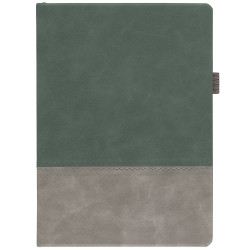 Ежедневник Horizon, недатированный, серый с зеленым