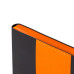 Ежедневник Bookmark, недатированный, черный с оранжевым Ежедневник Bookmark, недатированный, черный с оранжевым