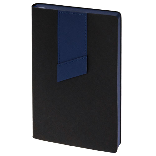 Ежедневник Bookmark, недатированный, черный с синим Ежедневник Bookmark, недатированный, черный с синим