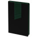 Ежедневник Bookmark, недатированный, черный с зеленым Ежедневник Bookmark, недатированный, черный с зеленым