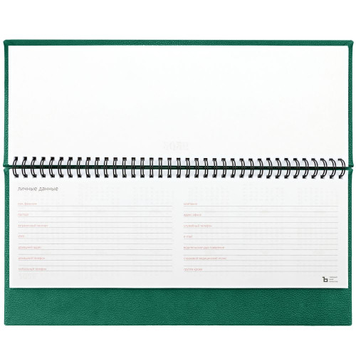 Планинг Sagrin, датированный, зеленый Планинг Sagrin, датированный, зеленый