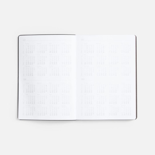 Ежедневник Nebraska Flex, недатированный, красный с золотистым