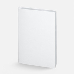 Ежедневник Nebraska Flex, недатированный, белый с серебристым