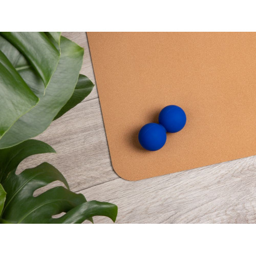 Массажный мяч двойной для MФР Relaxify, синий Массажный мяч двойной для MФР Relaxify, синий